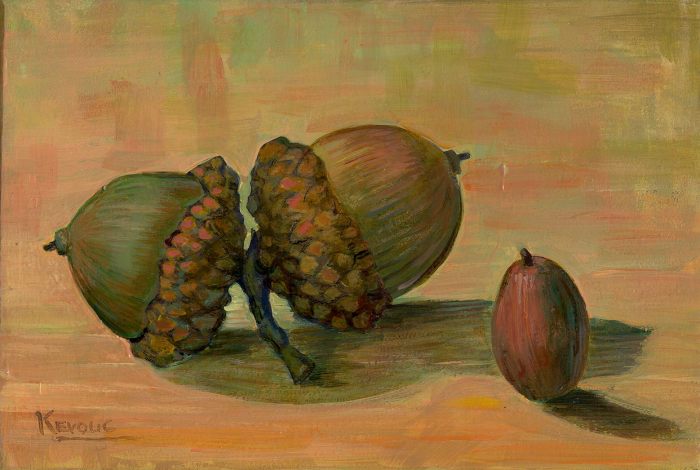 Acorn painting kids fall autumn acorns playlearneveryday activities craft leaves